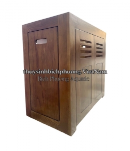 CHÂN TỦ GỖ SỒI TỰ NHIÊN MÀU NÂU ÓC CHÓ - AQUARIUM WOOD CABINET