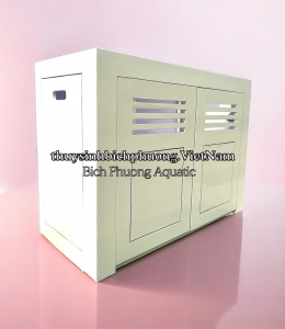 CHÂN TỦ GỖ SỒI TỰ NHIÊN MÀU TRẮNG - AQUARIUM WOOD CABINET