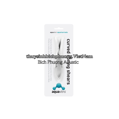 AQUAVITRO CURVED SPRING SHEARS 15CM - KÉO TRỢ LỰC TỈA CÂY THỦY SINH 