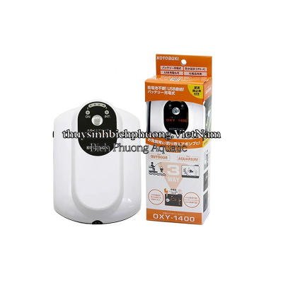 KOTOBUKI OXY-1400 ( 1 OUT ) - MÁY SỦI OXY DÙNG ĐIỆN + PIN ( 1 VÒI ) 